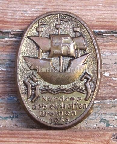  German WWII Tinnie, HJ Nordsee-Bremen, 1935 — image 2