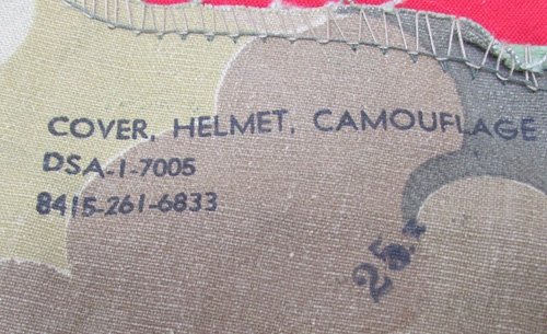  US Vietnam War Era, Camouflage Helmet Cover, Reversible — image 4