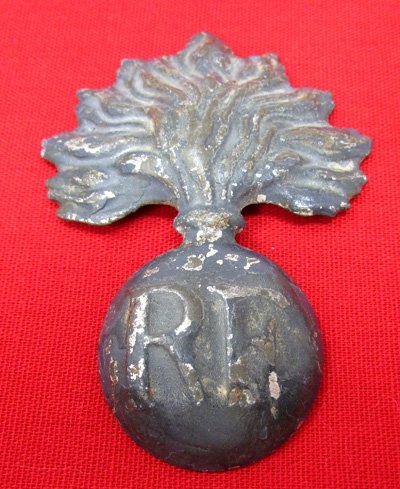  French, WWI Adrian Helmet Badge, Infantry — image 2