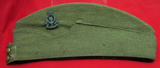 British WWII, Wool Overseas Hat, Army Royal Ordnance Corps — image 2