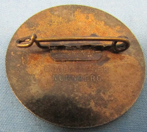  German WWII 1934 Reichsparteitag Tinnie, Balmberger Mfg — image 3