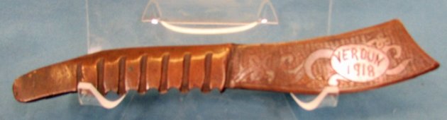  French WWI Trench Art Letter Opener, Verdun 1918 — image 3