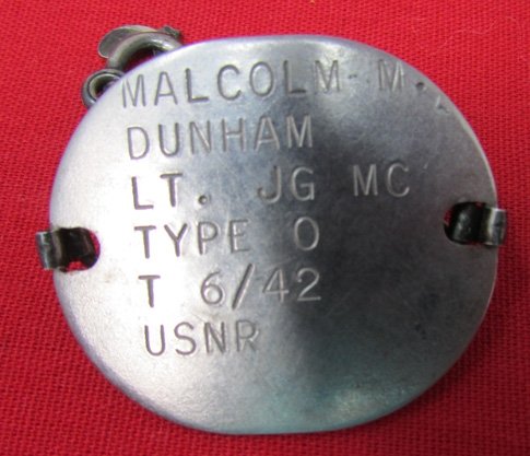  US WWII ID Bracelet, Dunham, USNR, Doctor, USS O'Bannon, Guadalcanal — image 3