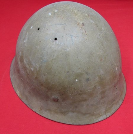  Japanese WWII Army Steel Helmet, Near Complete, Restoration Project — image 4