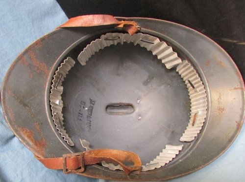  French WWI Adrian Infantry Helmet, — image 5