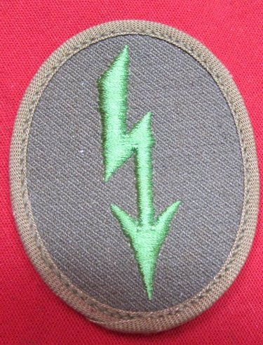 German WWII Heer Tropical Panzer Grenadier Signal Blitz — image 2