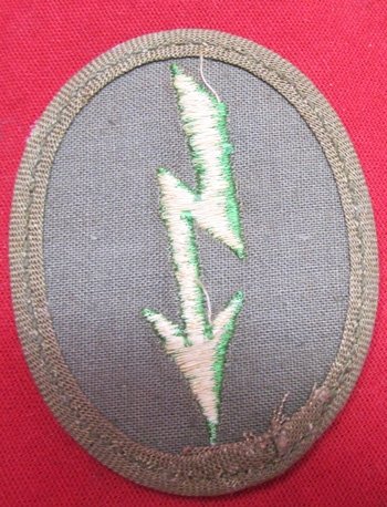 German WWII Heer Tropical Panzer Grenadier Signal Blitz — image 3