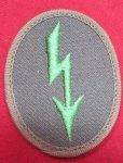 German WWII Heer Tropical Panzer Grenadier Signal Blitz