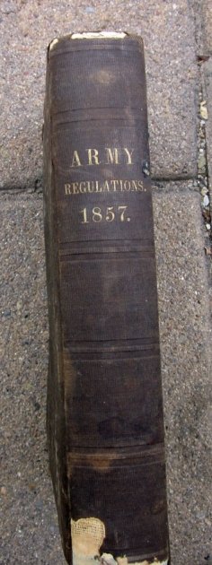 US Civil War Book, US Army Regulations 1857, Jefferson Davis Secretary of War — image 4