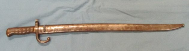  French Franco-Prussian War, M1866 Chassepot Bayonet & Scabbard, 1866 Date — image 2