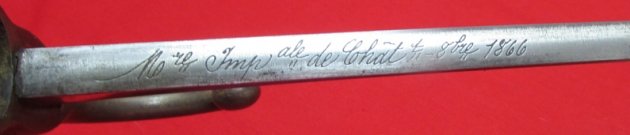  French Franco-Prussian War, M1866 Chassepot Bayonet & Scabbard, 1866 Date — image 5