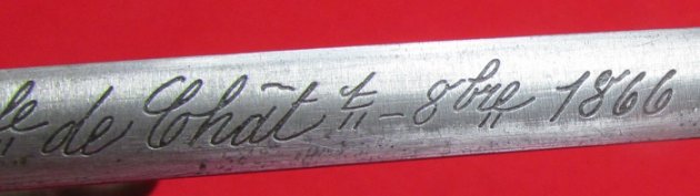  French Franco-Prussian War, M1866 Chassepot Bayonet & Scabbard, 1866 Date — image 6