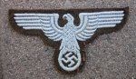 German WWII Eastern Peoples Sleeve Eagle, Uniform Removed