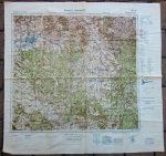 German WWII Heer Cloth Map, Deutsche Heereskarte Bulgaria 30x29' Bulgaria …
