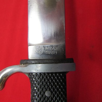  German WWII Hitler Youth Knife & Scabbard, RZM M2, 1938 Emil Voos — image 5
