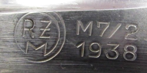  German WWII Hitler Youth Knife & Scabbard, RZM M2, 1938 Emil Voos — image 6