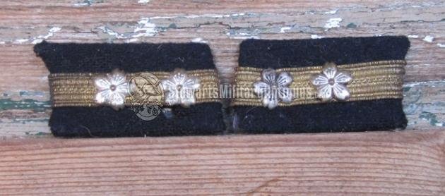  Japanese WWII Navy Officer Collar Rank, Lieutenant JG — image 2