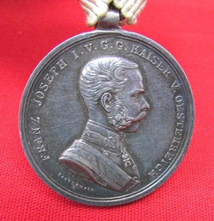  Austrian WWI Silver Bravery Medal, 30 mm, Franz-Joseph — image 3