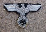 German WWII NSDAP Silver Wire Cap Eagle