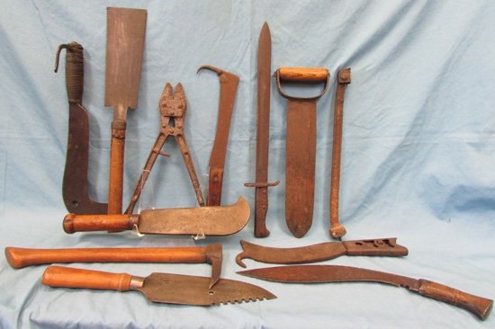 WWI Improvised Trench Weapons & Relic Lot, 12 pieces — image 2