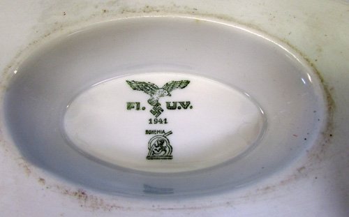 German WWII Luftwaffe 1941 Dated Messhall Gravyboat — image 3