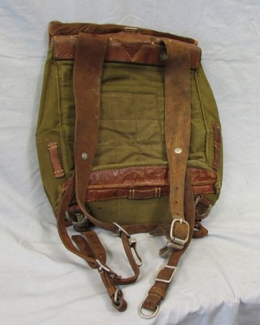 German WWII M1934Tornister, 1940 Dated, Brown Leather — image 3