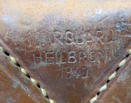 German WWII M1934Tornister, 1940 Dated, Brown Leather — image 5