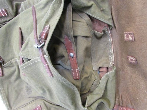 German WWII M1934Tornister, 1940 Dated, Brown Leather — image 6