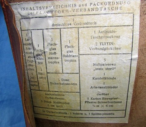German WWII NSRL Leather Medical Verbandtasche — image 7