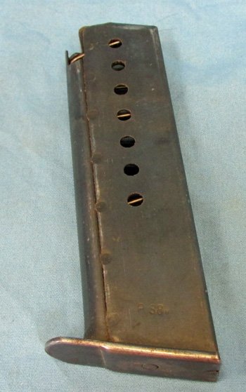 German WWII P38 Magazine, Blue Finish — image 3