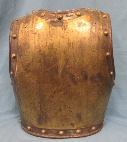 European 19th Century Cuirassier Brass & Steel, Back Plate — image 2