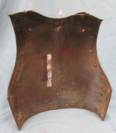 European 19th Century Cuirassier Brass & Steel, Back Plate — image 6