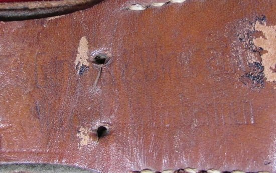 German WWII Wehrmacht Black Patent Leather Dress Belt, Maker Marked — image 4