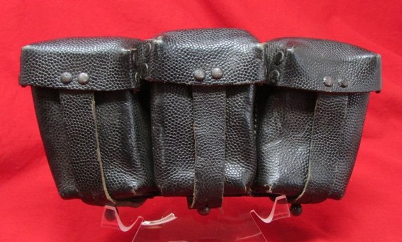 German WWII K98 3 Pocket Ammunition Pouch, Russian Capture — image 2