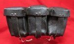 German WWII K98 3 Pocket Ammunition Pouch, Russian Capture