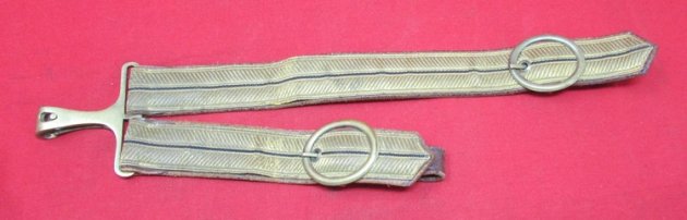 Austrian Imperial Era, Leather & Brocade Sword Hangers — image 2