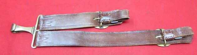 Austrian Imperial Era, Leather & Brocade Sword Hangers — image 3