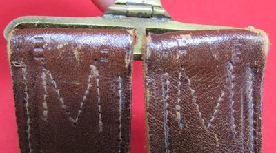 Austrian Imperial Era, Leather & Brocade Sword Hangers — image 4