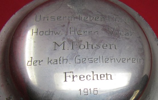 German WWI Beer Stein,Presentation Inscription 1916 — image 4