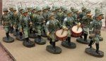 German WWII Elastolin Maching Soldiers Lot of 30