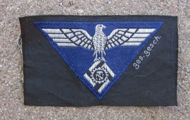 German WWII Teno Overseas Cap Flat Wire Eagle — image 2