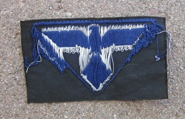 German WWII Teno Overseas Cap Flat Wire Eagle — image 3