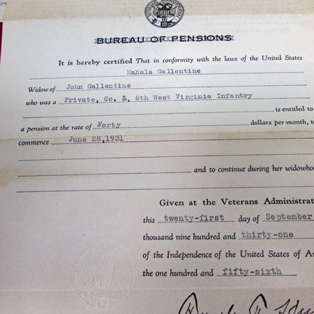  US Civil War West Virginia Soldier's Document & Wallet Group, 6th WV Infantry — image 6