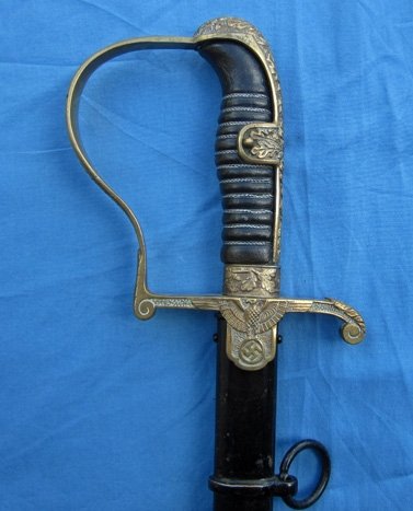 German WWII Heer Officers Dove Head Pattern Sword, Robert Klass 233, — image 3