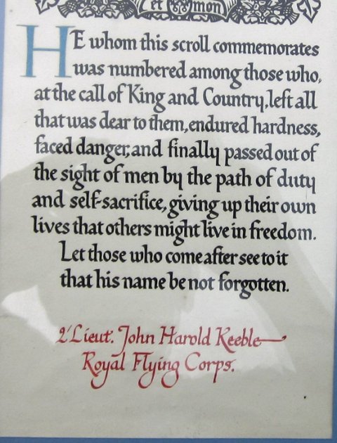 British WWI Royal Flying Corps Pilot Memorial Plaque, 1917 — image 5