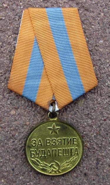 Soviet WWII Capture of Budapest Campaign Medal — image 3