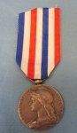 French WWI Railroad Honor Medal 1919, Silver, Named