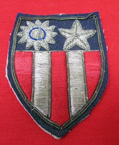  US WWII CBI SSI, China-Burma-India, Theater Made Wire Embroidery — image 2