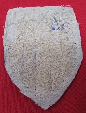  US WWII CBI SSI, China-Burma-India, Theater Made Wire Embroidery — image 3
