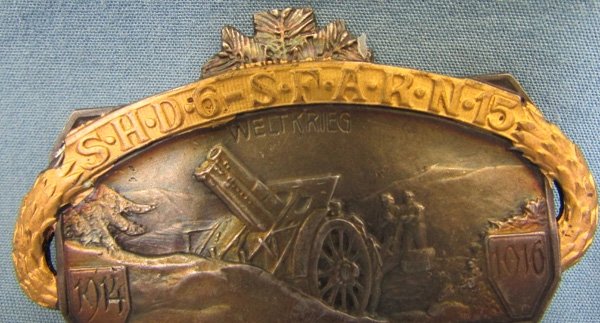  Austrian WWI Patriotic Badge, Weltkrieg 1914-16 — image 3